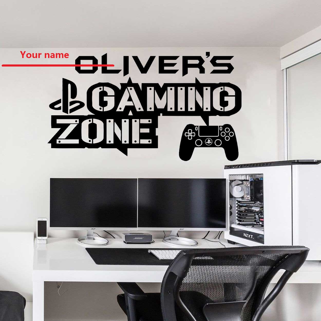 Home Cinema Room - Tùy Chỉnh Tên Phòng Game Dán