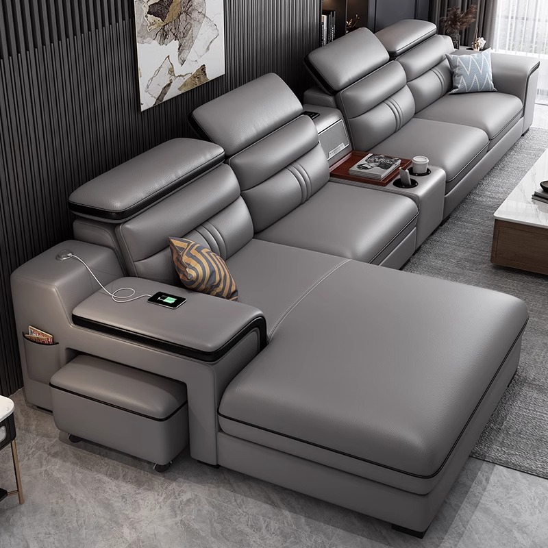 Home Cinema Room Design - Luxury Italian Small Apartment Sofas Multifunction