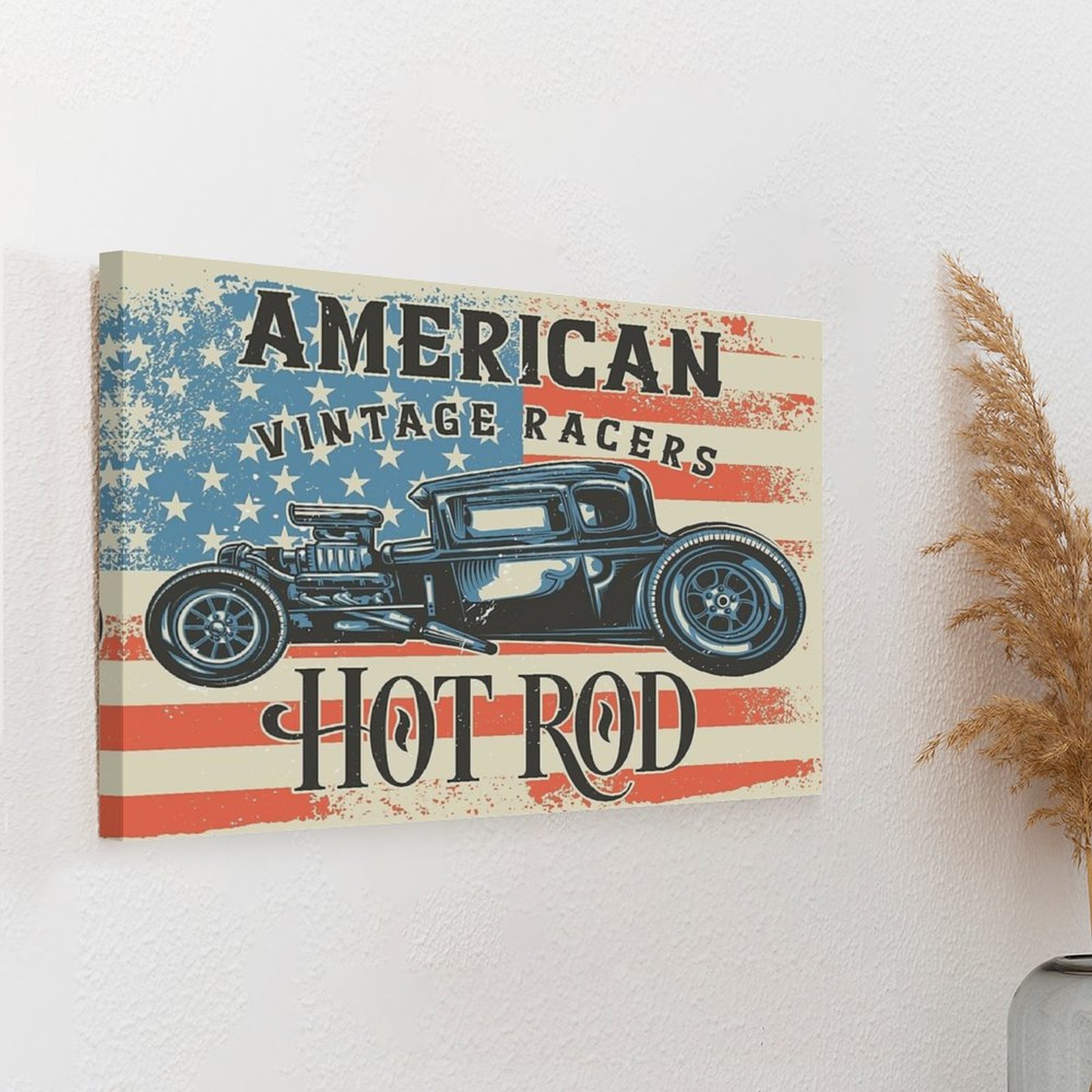 American Hot Rod Canvas Painti - đánh giá và giá Home Cinema Design