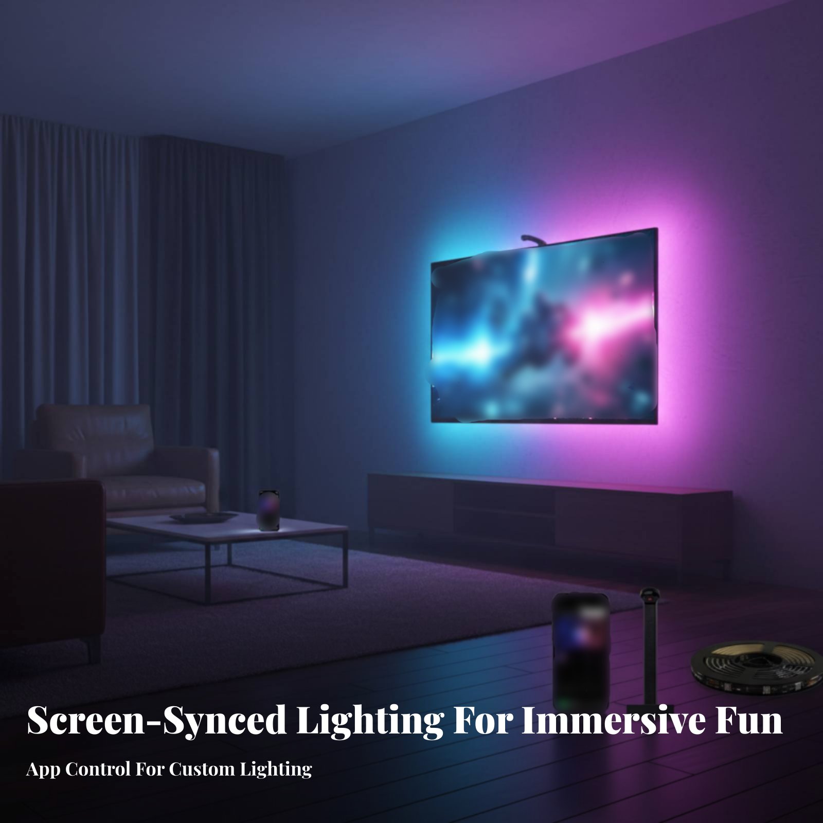 Screen Sync Lighting Strip Str - đánh giá và giá Ambient Light Strip Tv
