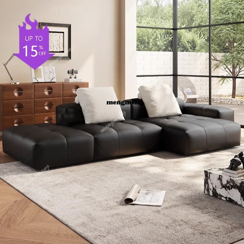 Nordic Leather Compressed Sofa - đánh giá và giá Home Cinema Room Design