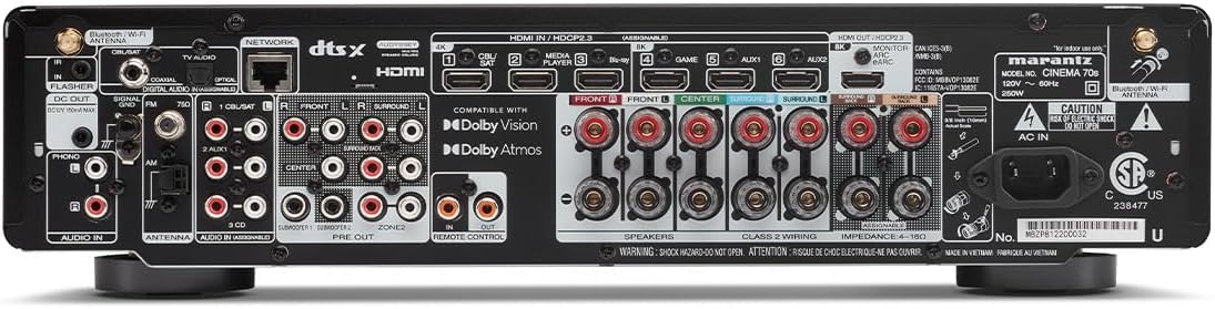 Marantz Cinema 70S 7.2-Ch Rece - đánh giá và giá Home Cinema Room