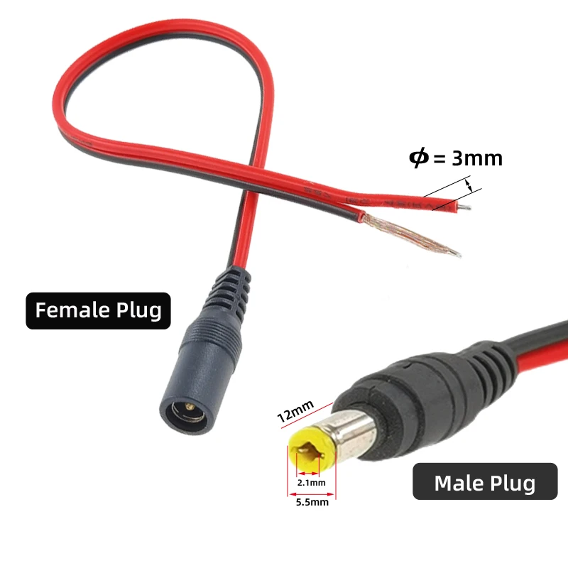 18 AWG 10pcs 5.5x2.1 mm Male F - đánh giá và giá Ambient Light Strip Tv