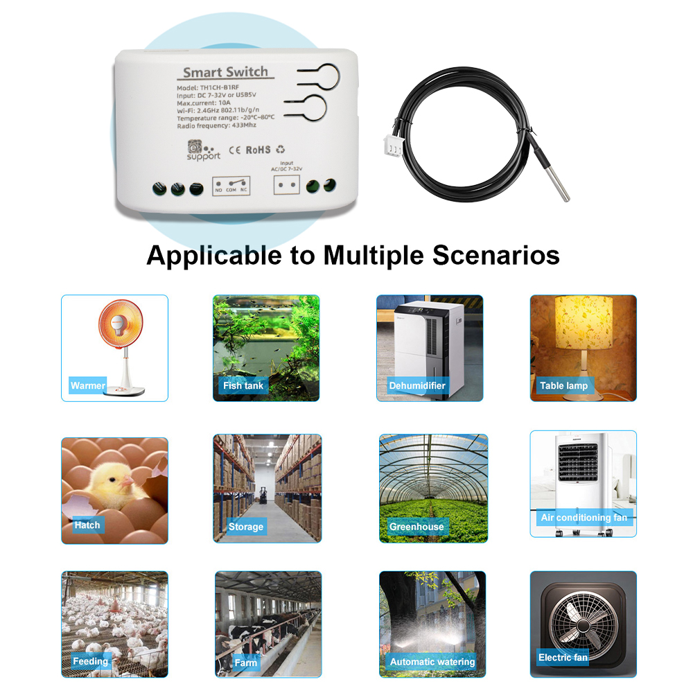 Smart Temperature Switch 12V 2 - đánh giá và giá Home Cinema Alexa