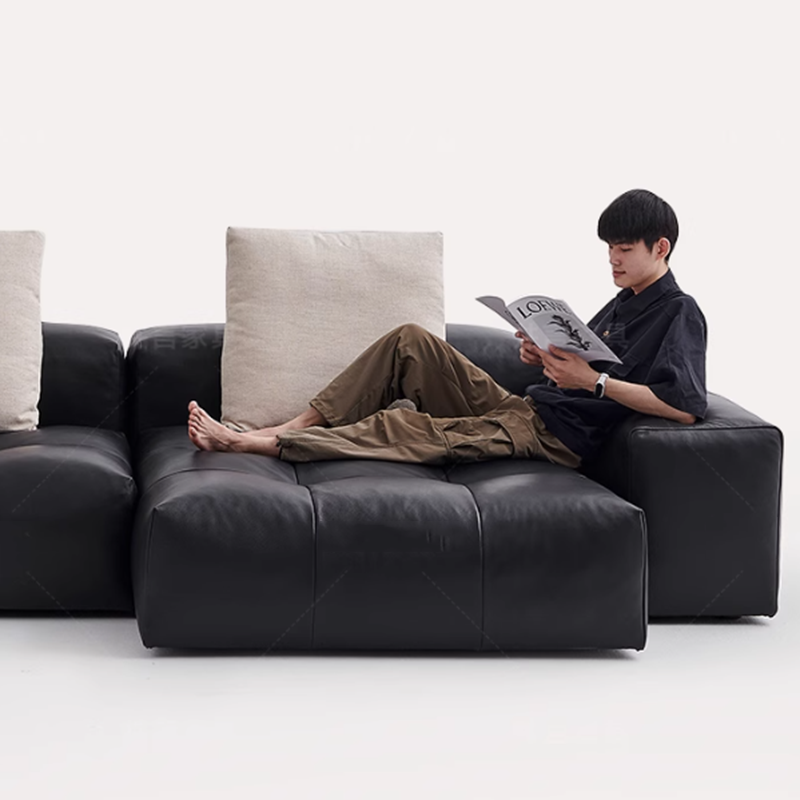 Nordic Leather Compressed Sofa - đánh giá và giá Home Cinema Room Design