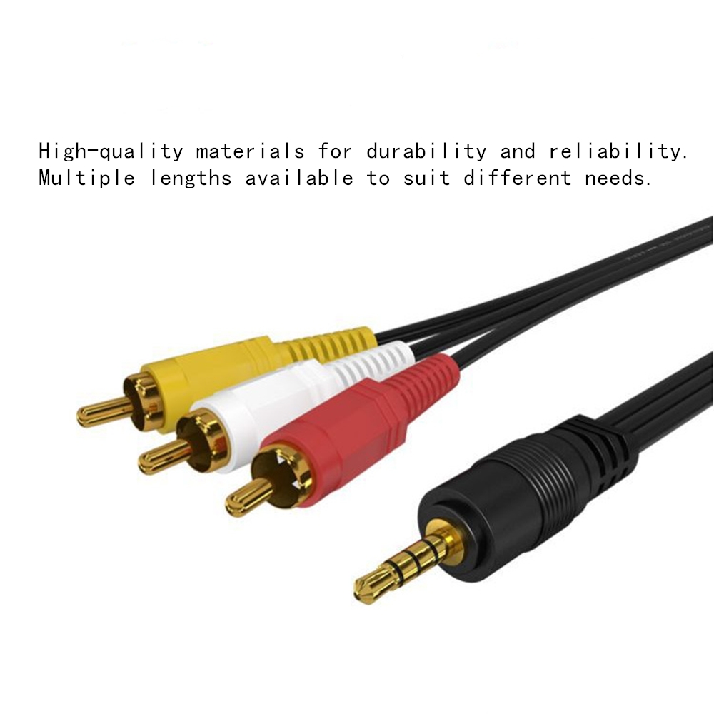 3.5mm to 3 RCA Audio Video Cab - đánh giá và giá Video Home Cinema