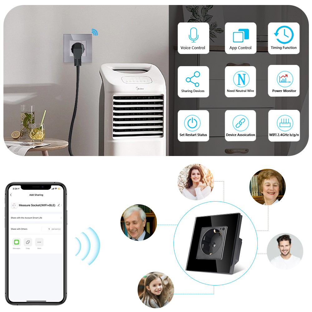 TAWOIA Wifi Ổ Điện Tiêu Chuẩn  - đánh giá và giá Home Cinema Alexa