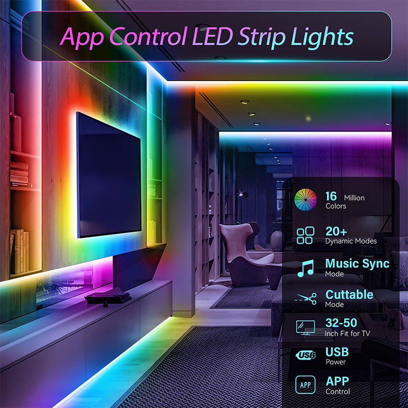 USB RGB LED Strip SMD3535 With - đánh giá và giá Ambient Light Strip Tv