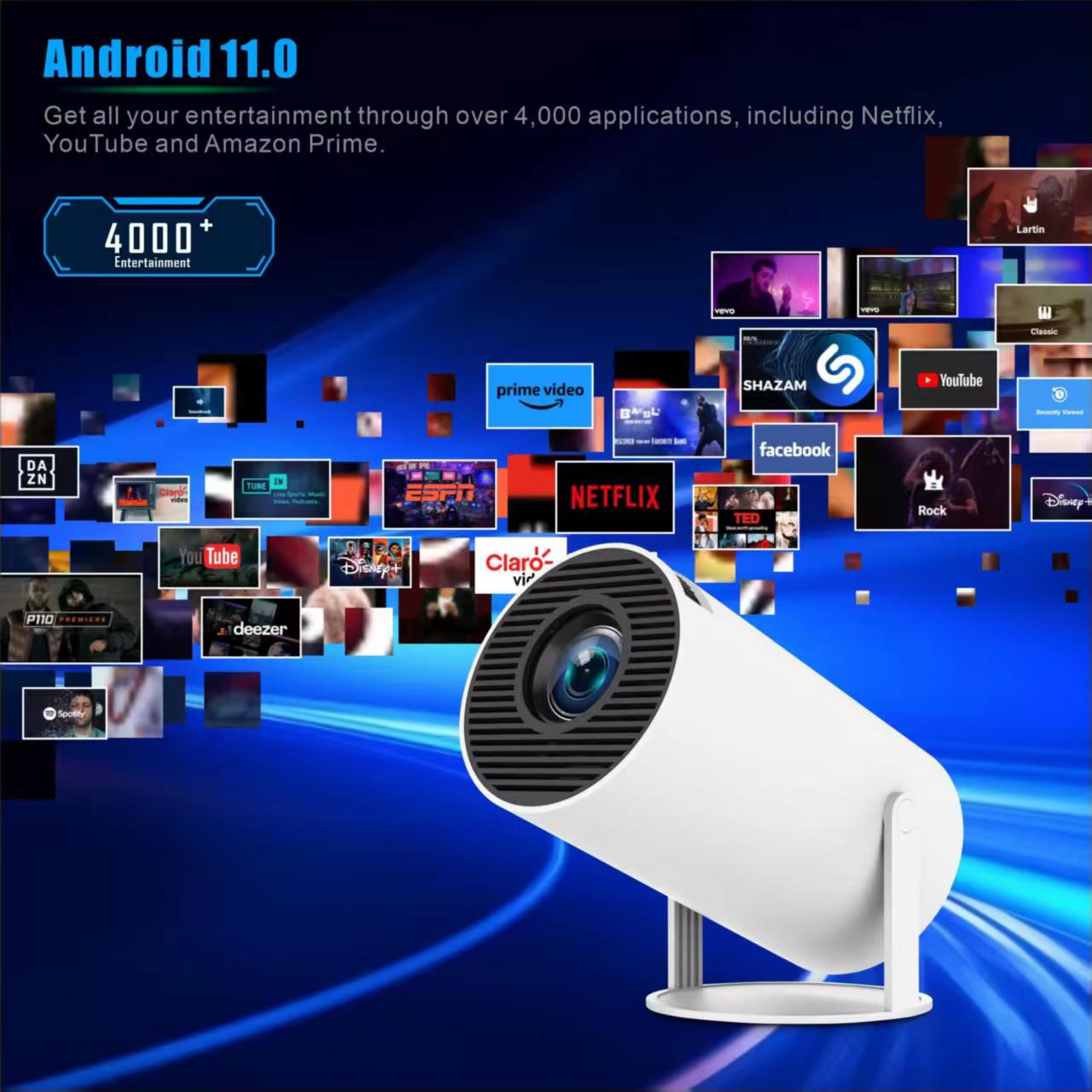 Mini HY300 Portable Projector  - đánh giá và giá Video Home Cinema