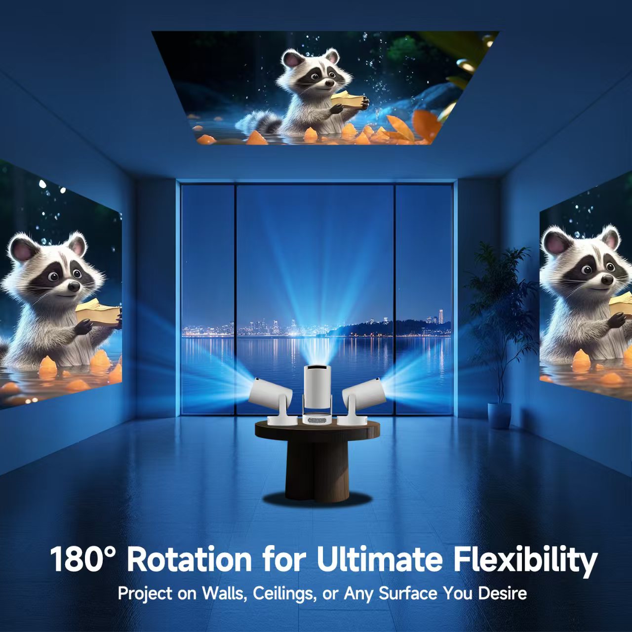 Mini HY300 Portable Projector  - đánh giá và giá Video Home Cinema