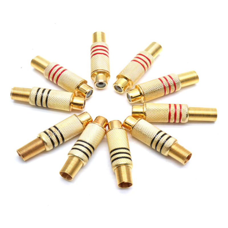 4PCS RCA Plug Gold Plated Sold - đánh giá và giá Video Home Cinema