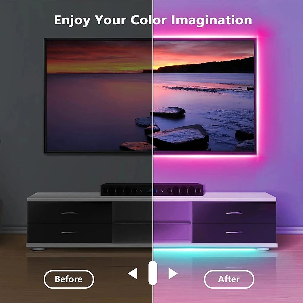 RGB Led Strip Light Bluetooth  - đánh giá và giá Ambient Light Strip Tv