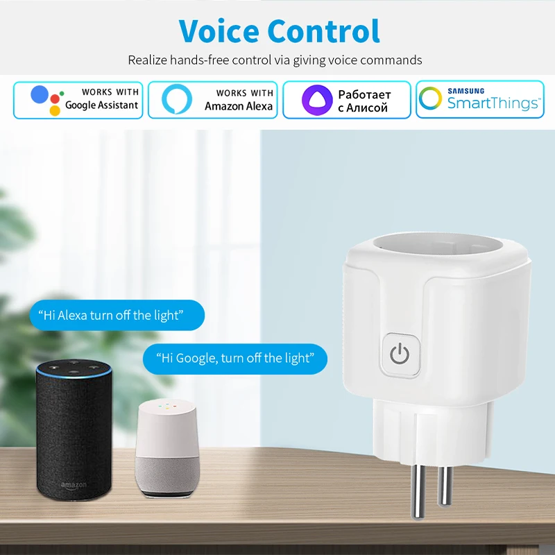 Tuya Smart Socket EU 16A AC100 - đánh giá và giá Home Cinema Alexa